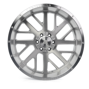AXE Compression Forged Off-Road AX2.1 22x12 -44 8x165.1 (8x6.5) Silver Brush Milled