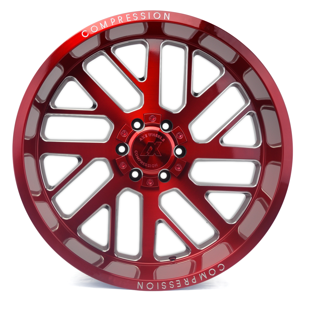 AXE Compression Forged Off-Road AX2.2 22x12 -44 8x170 Candy Red