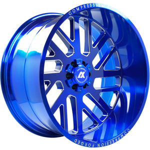 AXE Compression Forged Off-Road AX2.7 24x14 -76 6x135/6x139.7 (6x5.5) Candy Blue