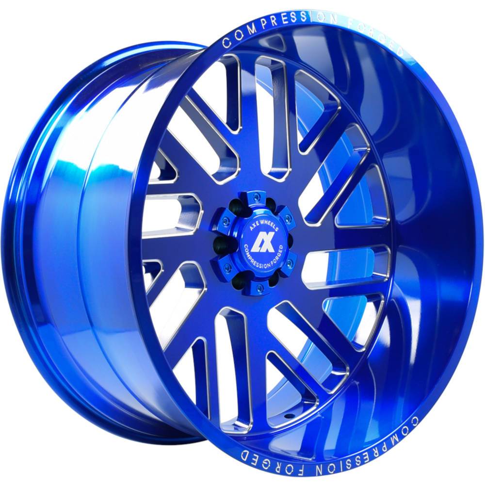 AXE Compression Forged Off-Road AX2.7 24x14 -76 5x127 (5x5)/5x139.7 (5x5.5) Candy Blue