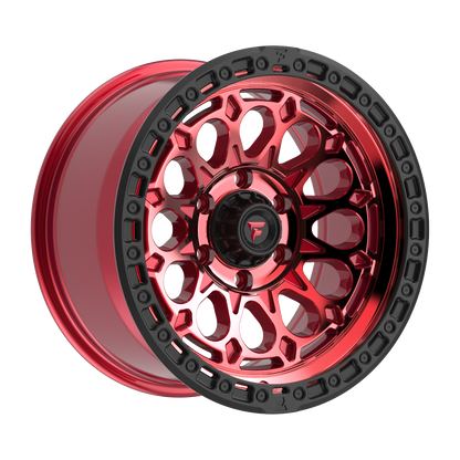 FITTIPALDI FT101RTB 17X9, PCD 6X135, ET-12, CB 87.1-MACHINED W/ GLOSS RED TINT & SATIN BLACK RING