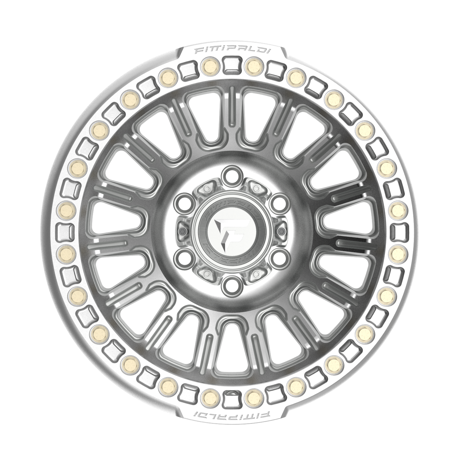 FITTIPALDI FB152M 17X9, PCD 6X5.50, ET -38, CB 106.2-MACHINED SILVER