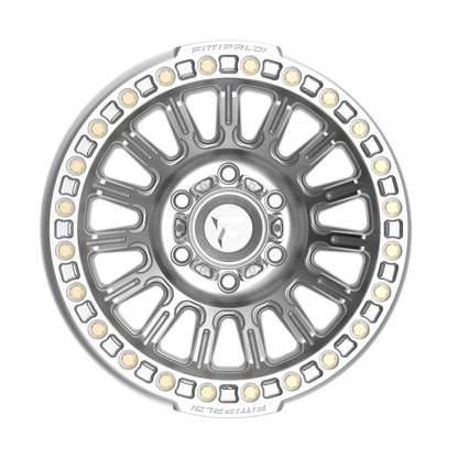 FITTIPALDI FB152M 17X9, PCD 6X5.50, ET -38, CB 106.2-MACHINED SILVER