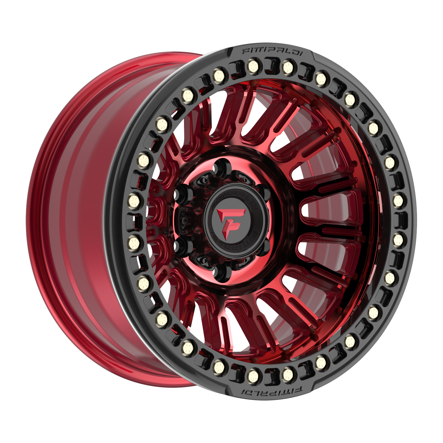 FITTIPALDI FB152R 17X9, PCD 6X5.50, ET -38, CB 106.2-METALLIC RED WITH RED TINT