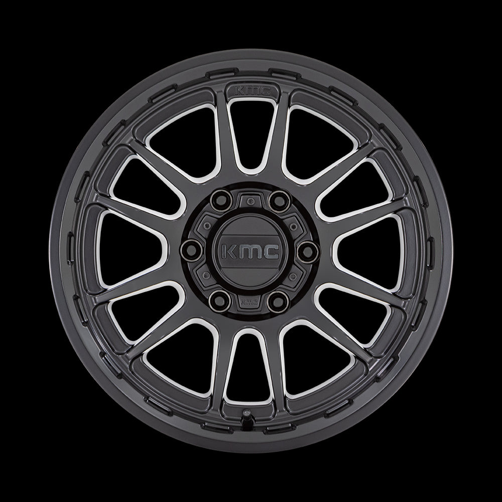 KMC KM727 WRATH 20X9 0 6X135/6X5.3 SATIN BLACK