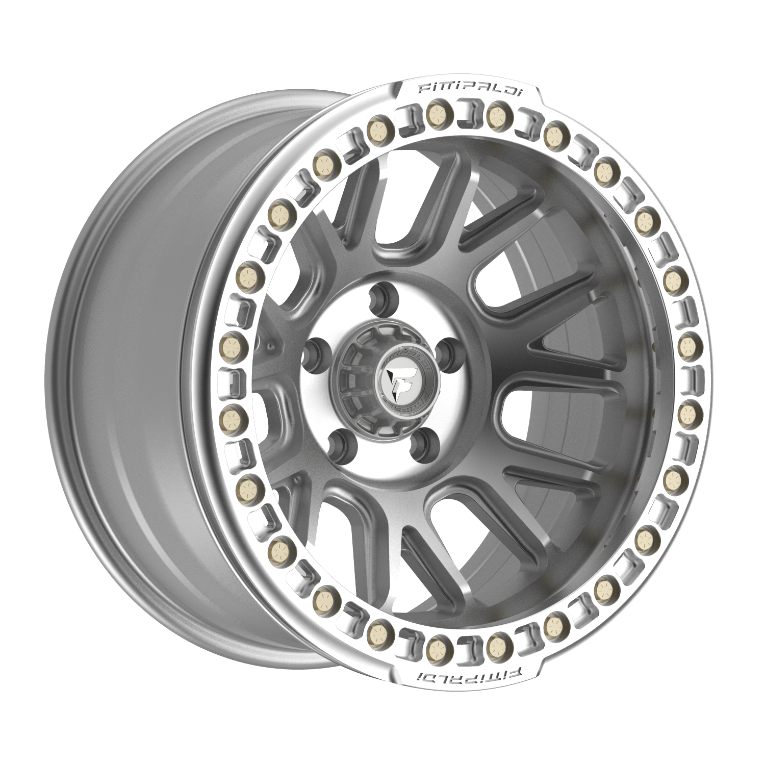 FITTIPALDI FB151M 17X9, PCD 5X5.00, ET -38, CB 71.5-MACHINED SILVER