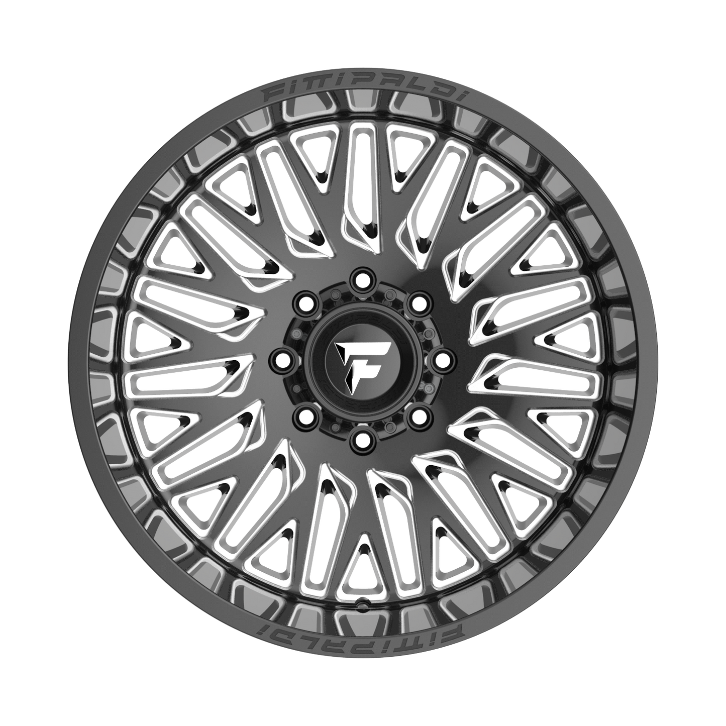 FITTIPALDI OFFROAD FA07BM 22X12, PCD 8X6.50, ET -44, CB 125.2-GLOSS BLACK MILLED