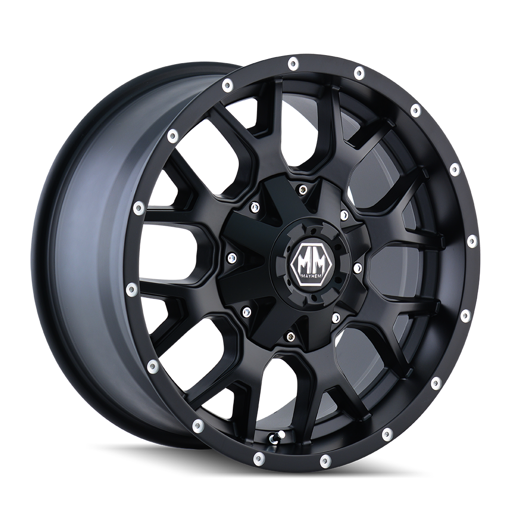 MAYHEM WARRIOR 8015 17X9 18 5x127/5x139.7 MATTE BLACK