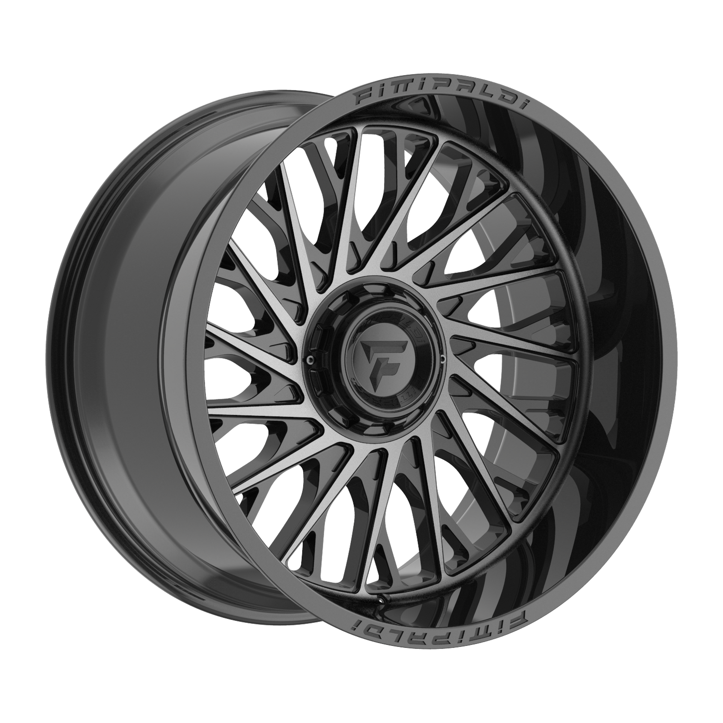 FITTIPALDI OFFROAD FA08MBDT 22X12, PCD 6X135/6X5.50, ET -44, CB 106.2-GLOSS BLACK MACHINED WITH DARK TINT