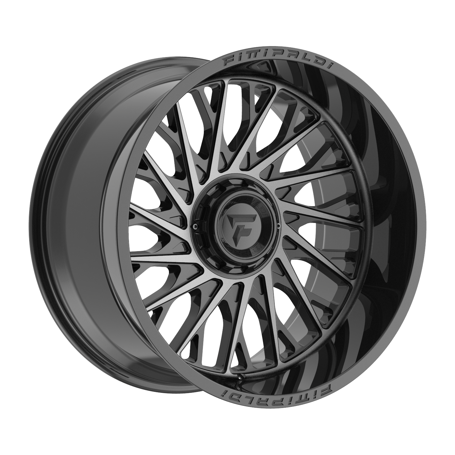 FITTIPALDI OFFROAD FA08MBDT 22X12, PCD 6X135/6X5.50, ET -44, CB 106.2-GLOSS BLACK MACHINED WITH DARK TINT