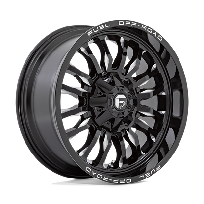 Fuel 1PC D795 ARC 20X9 1 5X114.3/5X127/5X4.5/5.0 Gloss Black Milled