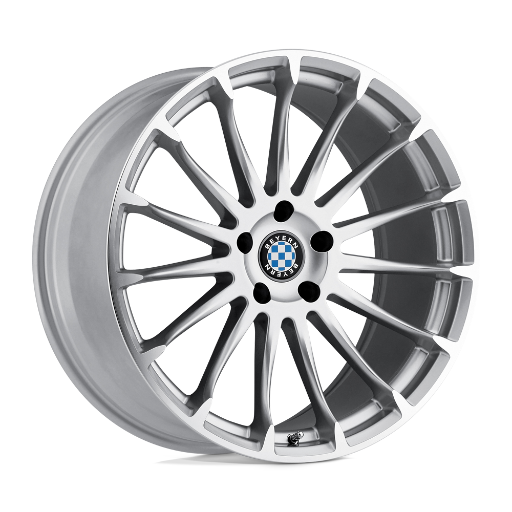Beyern AVIATIC 19X8.5 15 5X120/5X4.72 SILVER W/ MIRROR CUT FACE