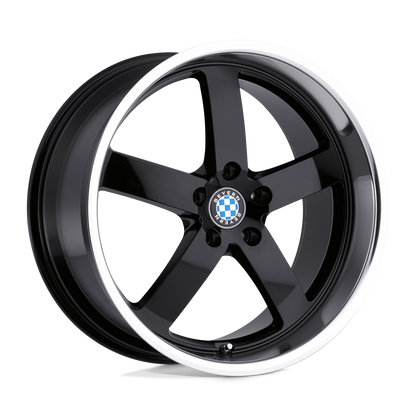 Beyern RAPP 18X8.5 15 5X120/5X4.72 GLOSS BLACK W/ MIRROR CUT LIP