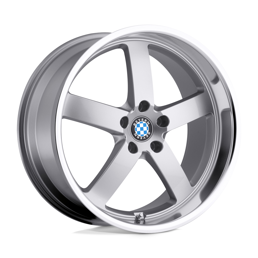 Beyern RAPP 17X8 15 5X120/5X4.72 SILVER W/ MIRROR CUT LIP