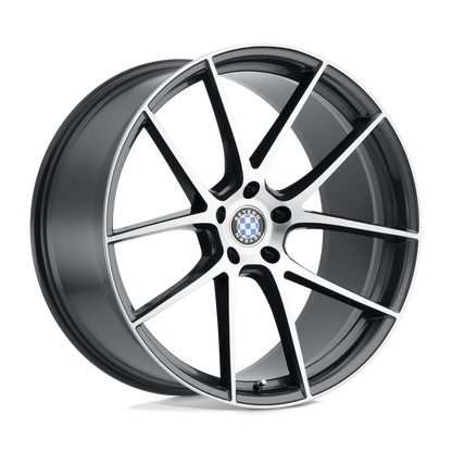 Beyern RITZ 17X8 35 5X120/5X4.72 GLOSS GUNMETAL W/ BRUSHED FACE