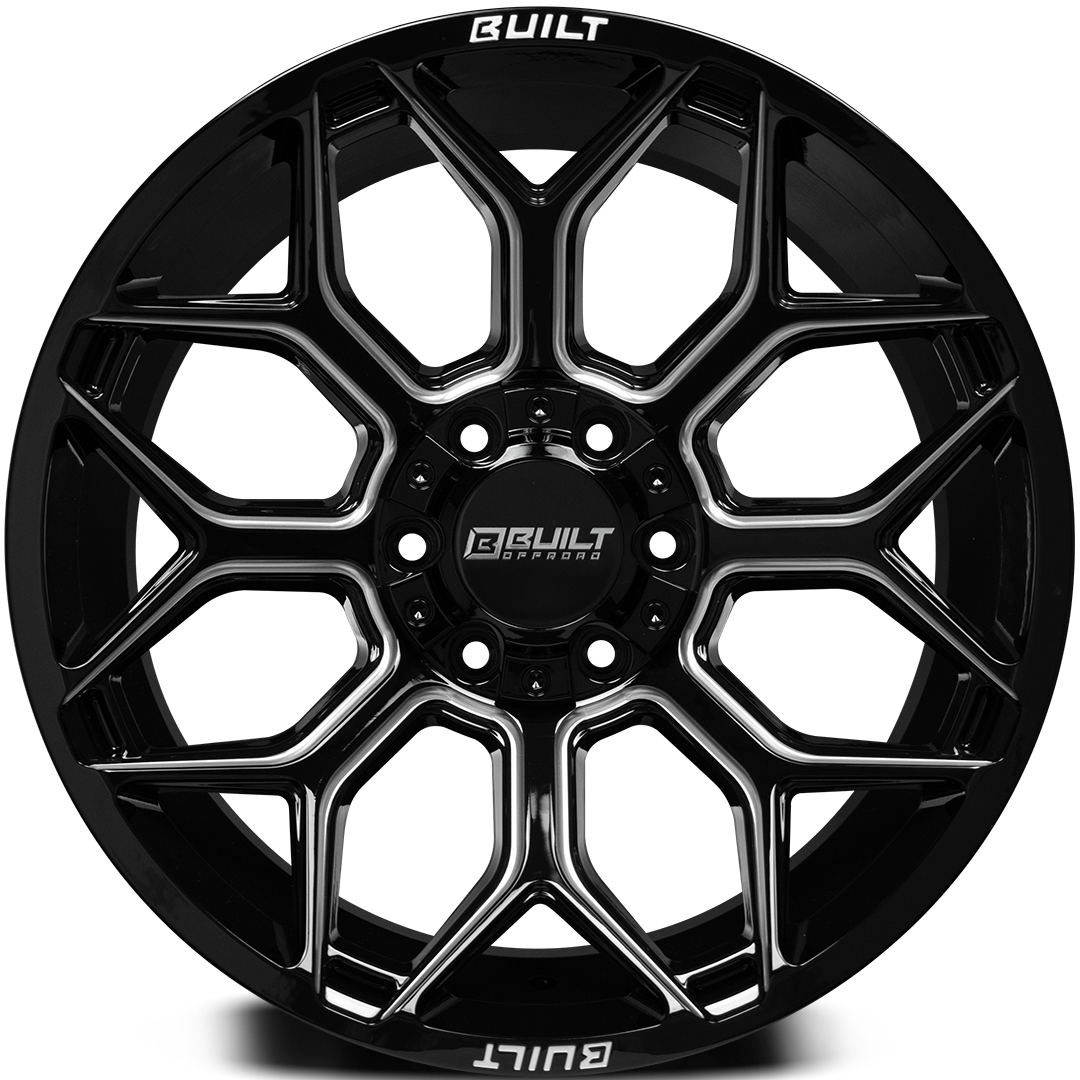 Built Offroad BTO-4 22x10 -19mm 6x135-6x139 Gloss Black