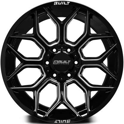 Built Offroad BTO-4 22x10 -19mm 6x135-6x139 Gloss Black