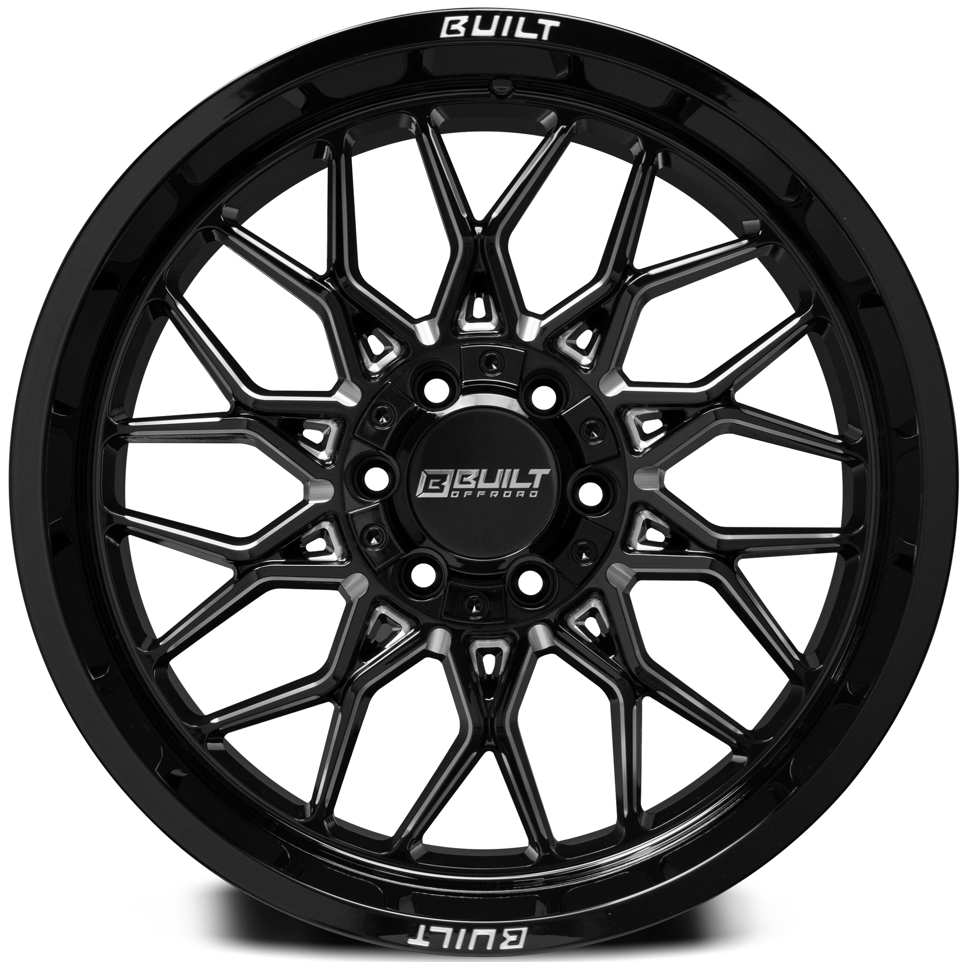 Built Offroad BTO-2 20x10 -19mm 5x127-5x139 Gloss Black