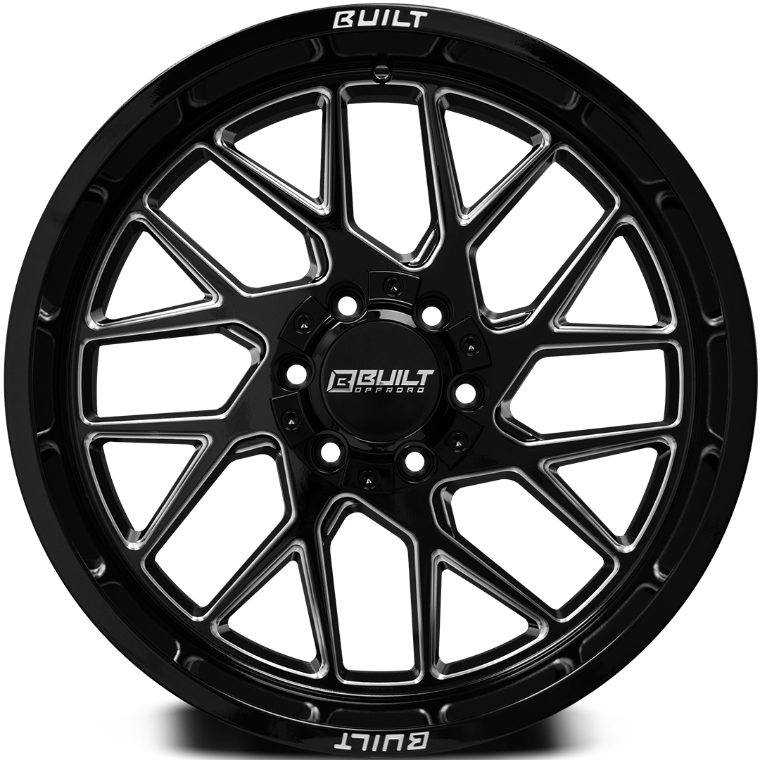 Built Offroad BTO-3 20x9 0mm 8x165.1 Gloss Black