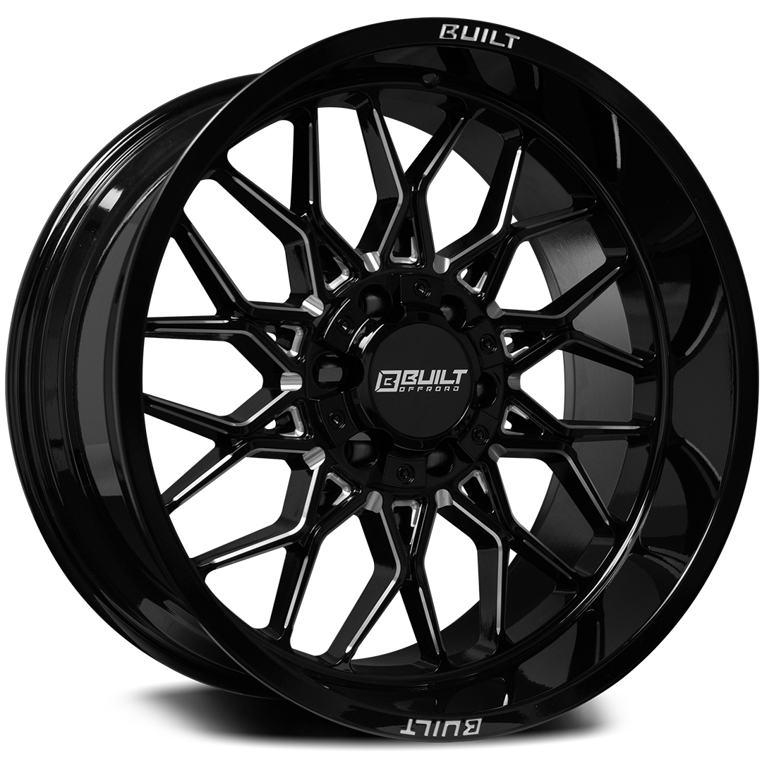 Built Offroad BTO-2 20x10 -19mm 5x127-5x139 Gloss Black