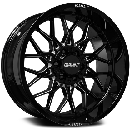 Built Offroad BTO-2 22x12 -44mm 5x127-5x139 Gloss Black