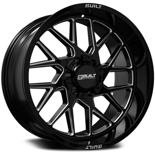Built Offroad BTO-3 20x10 -19mm 5x127-5x139 Gloss Black
