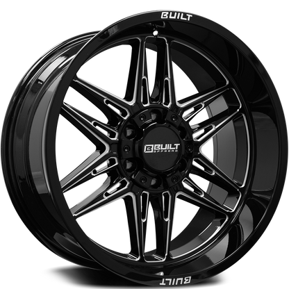 Built Offroad BTO-5 20x10 -19mm 5x127-5x139 Gloss Black