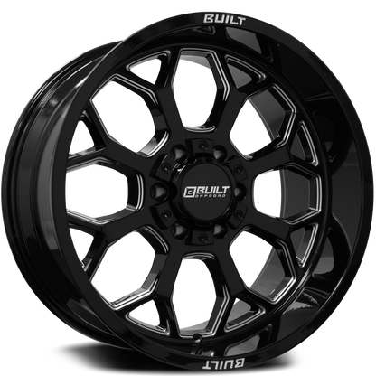 Built Offroad BTO-1 20x10 -19mm 6x135-6x139.7 Gloss Black