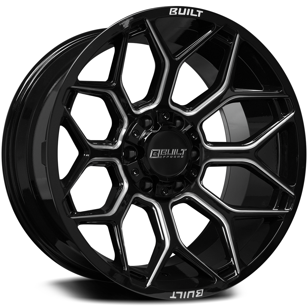 Built Offroad BTO-4 20x10 -19mm 6x135-6x139.7 Gloss Black