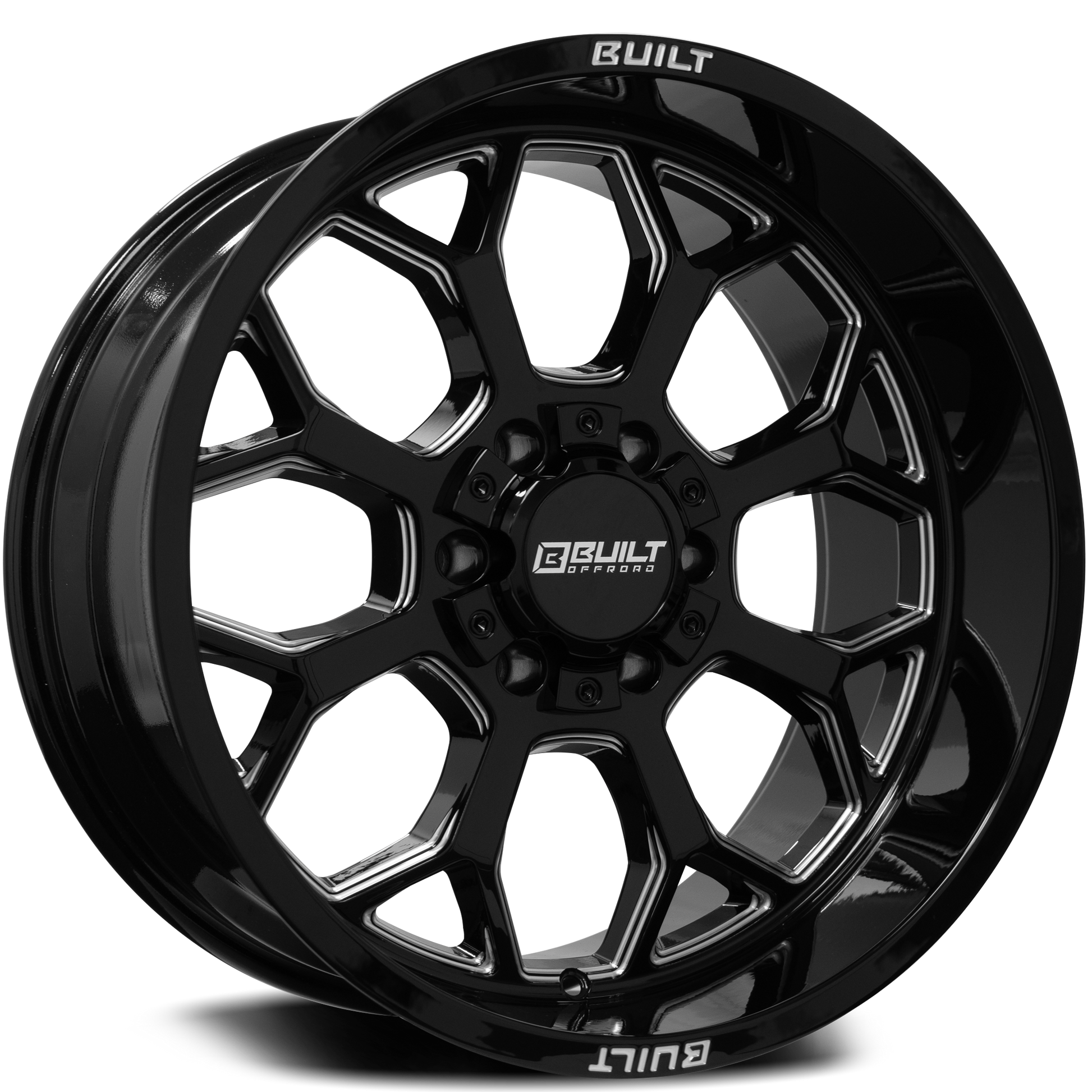 Built Offroad BTO-1 22x12 -44mm 6x135-6x139 Gloss Black
