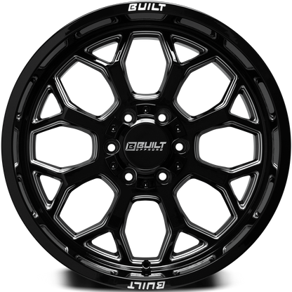 Built Offroad BTO-1 20x9 0mm 6x135-6x139.7 Gloss Black