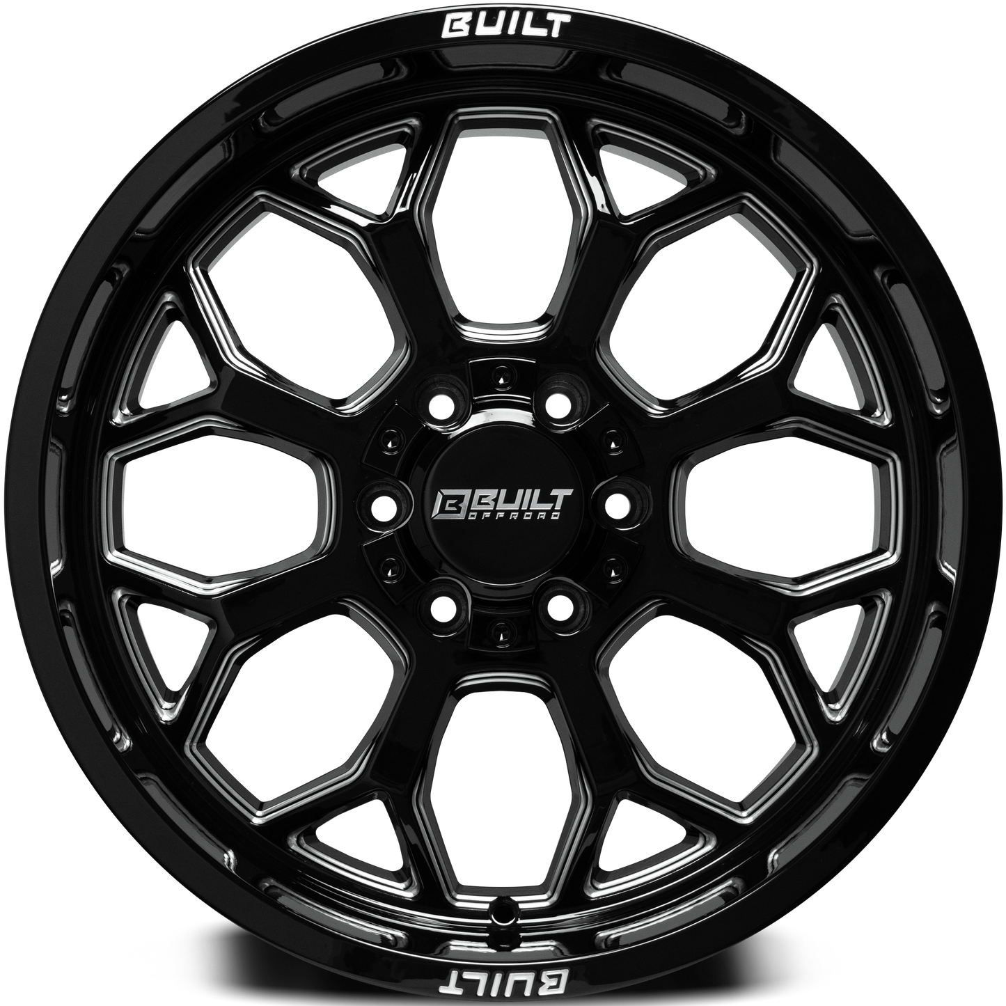 Built Offroad BTO-1 20x10 -19mm 5x127-5x139 Gloss Black