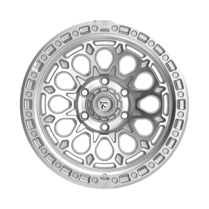 FITTIPALDI OFFROAD FT101MS 17X9, PCD 6X135, ET -12, CB 87.1-GLOSS SILVER WITH MACHINED FACE AND UNDERCUT