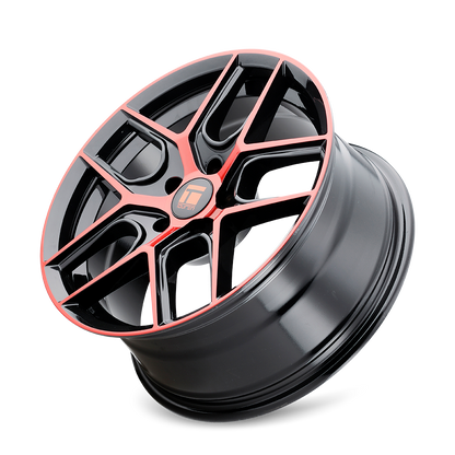 TOUREN TR79 3279 20X9 35MM 5-112 66.56MM GLOSS BLACK / RED TINT