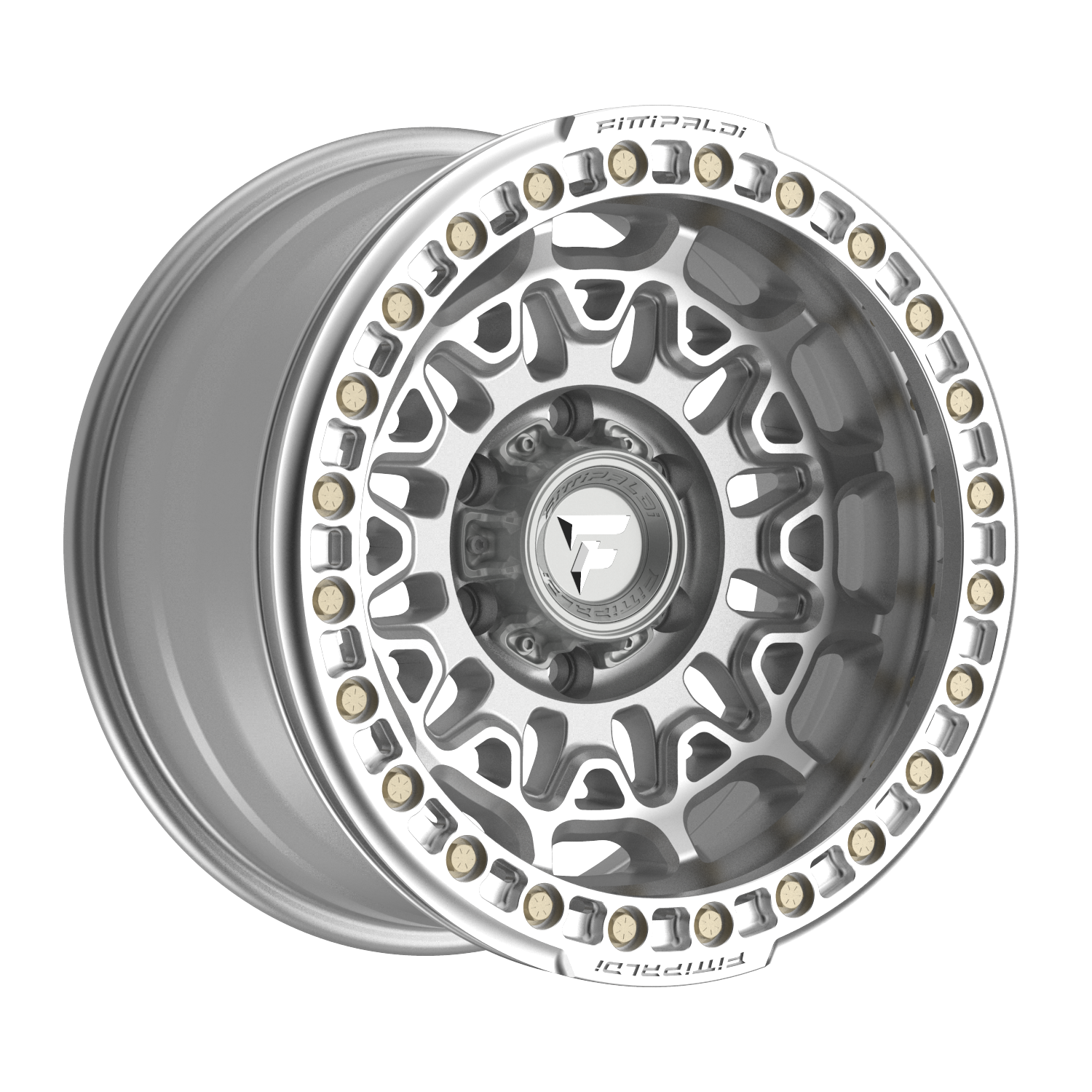 FITTIPALDI FB150M 17X9, PCD 6X5.50, ET -15, CB 106.2-MACHINED SILVER