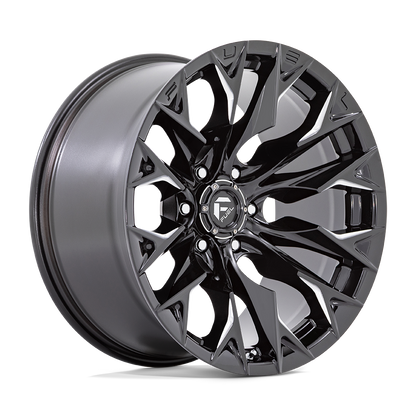 Fuel 1PC D803 FLAME 20X10 -18 6X139.7 GLOSS BLACK MILLED