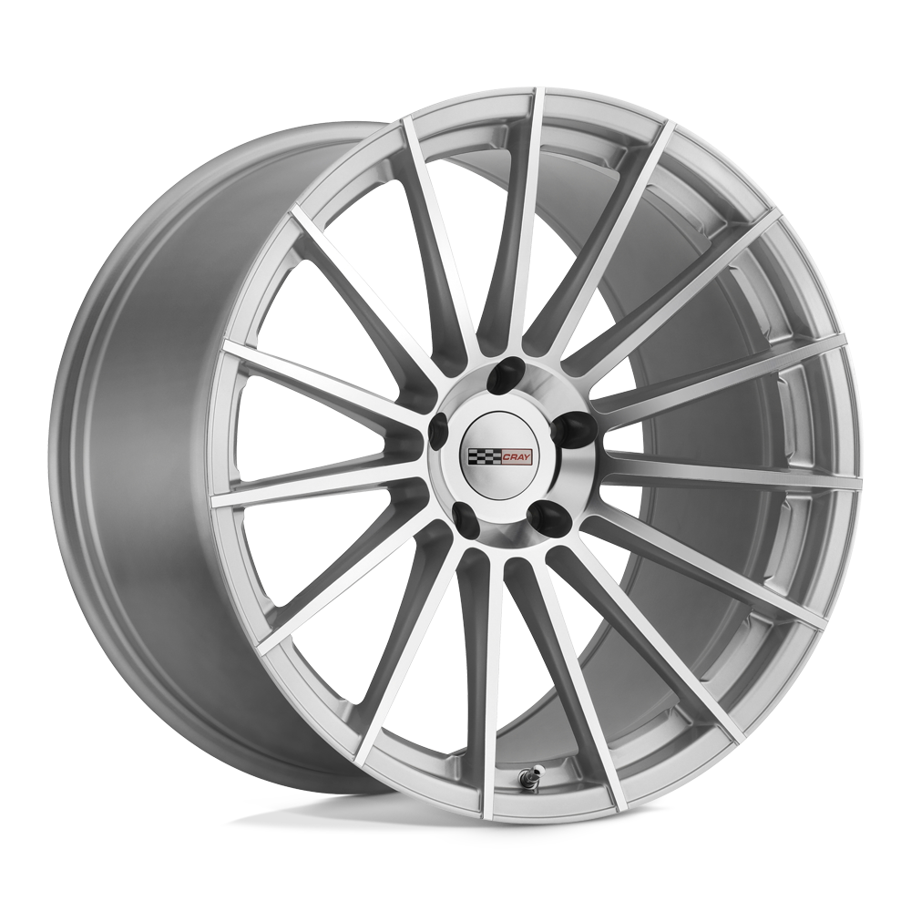 Cray MAKO 18X9.5 56 5X120.65/5X4.75 SILVER W/ MIRROR CUT FACE