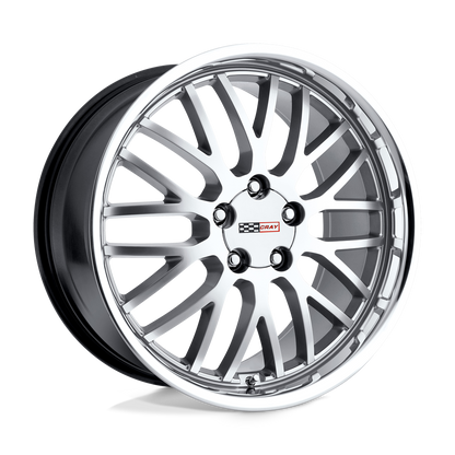 Cray MANTA 17X9 50 5X120.65/5X4.75 HYPER SILVER W/ MIRROR CUT LIP