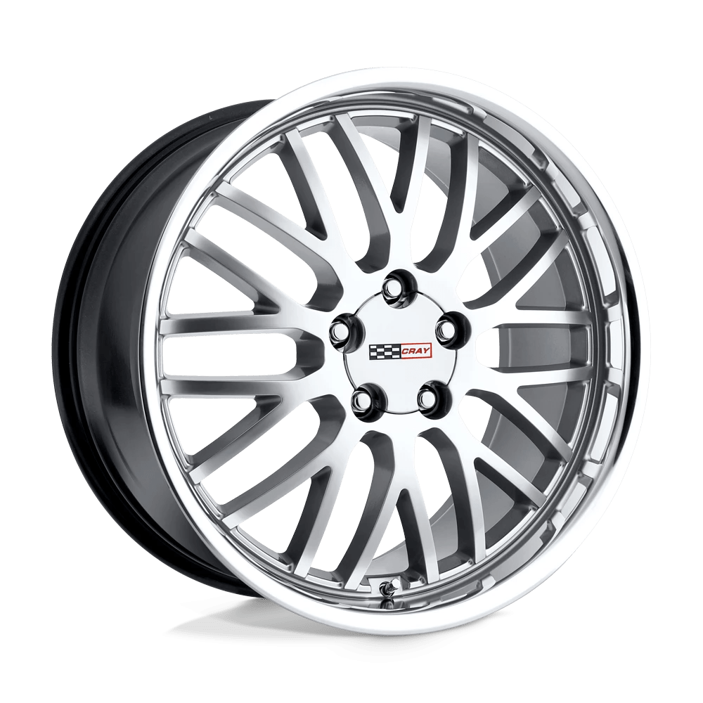 Cray MANTA 20X9 50 5X120.65/5X4.75 HYPER SILVER W/ MIRROR CUT LIP