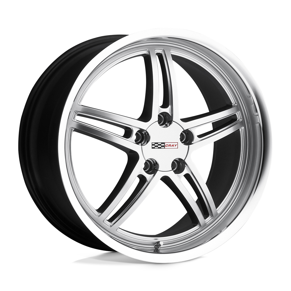 CRAY SCORPION 18X9 50 5X120.65 HYPER SILVER W/ MIRROR CUT LIP