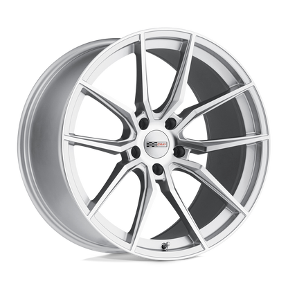 Cray SPIDER 18X9.5 56 5X120.65/5X4.75 SILVER W/ MIRROR CUT FACE