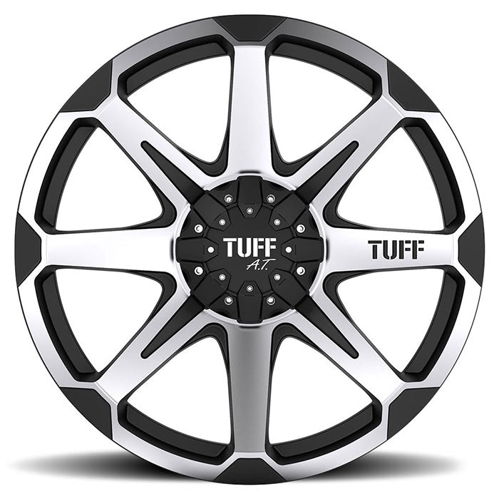 Tuff T05 20X9 -13 5X127/5X139.7/5X5.0/5.5 FLAT BLACK W/ MACHINED FACE