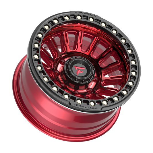 FITTIPALDI FB152R 17X9, PCD 8X6.50, ET -38, CB 125.2-METALLIC RED WITH RED TINT