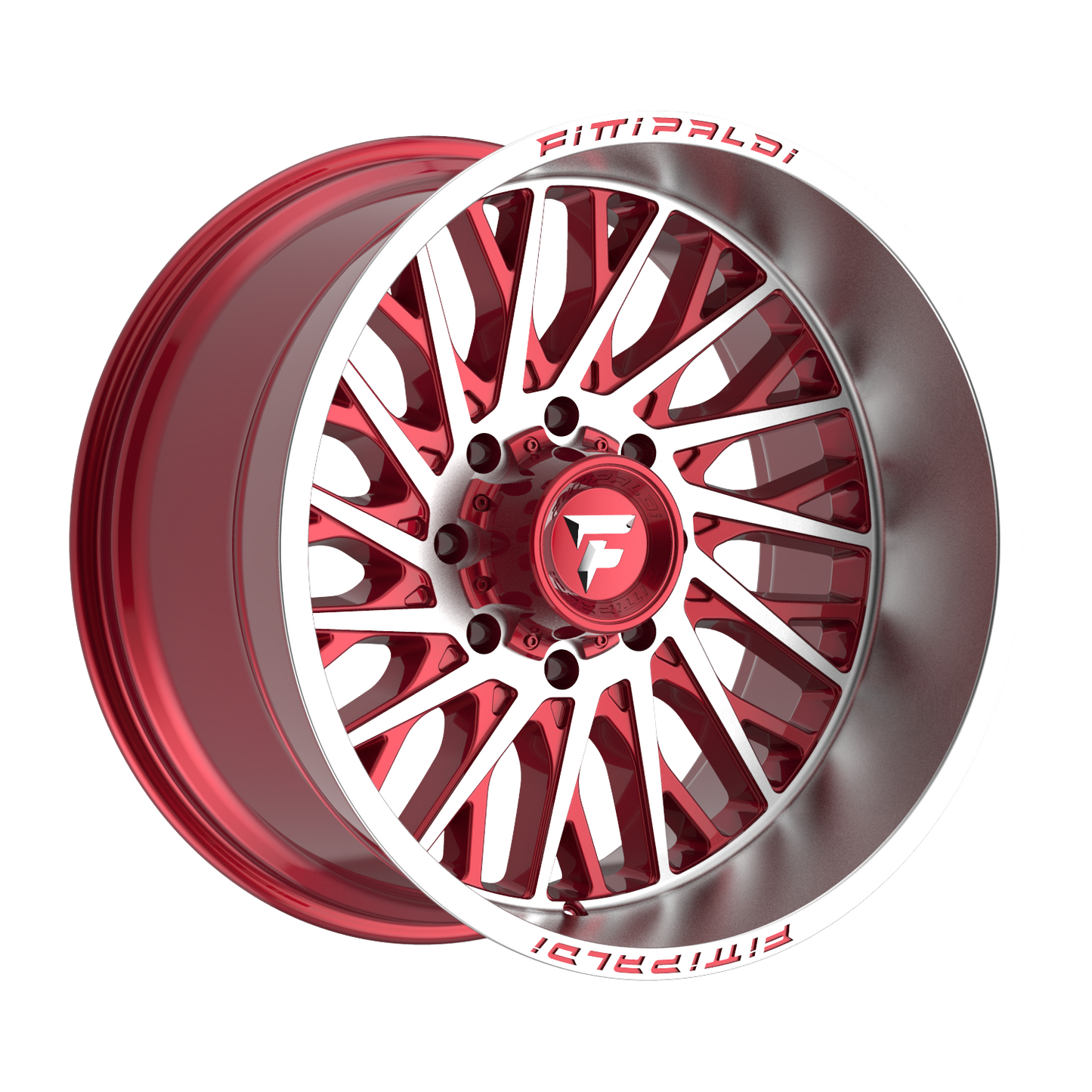 FITTIPALDI OFFROAD FA08MR 22X12, PCD 8X6.50, ET -44, CB 125.2-GLOSS RED MACHINED