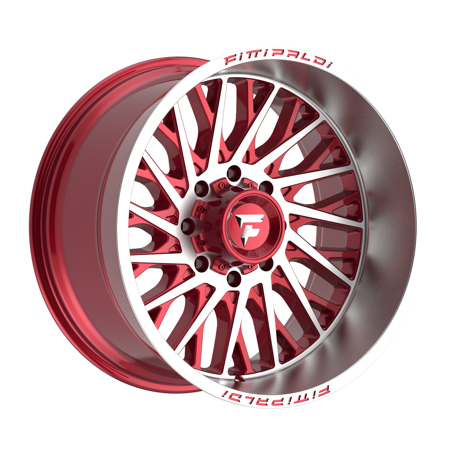 FITTIPALDI OFFROAD FA08MR 22X12, PCD 8X6.50, ET -44, CB 125.2-GLOSS RED MACHINED