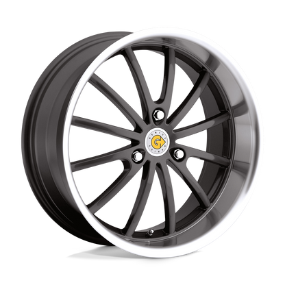 Genius DARWIN 15X6.5 22 3X112/3X112 GUNMETAL W/ MIRROR CUT LIP