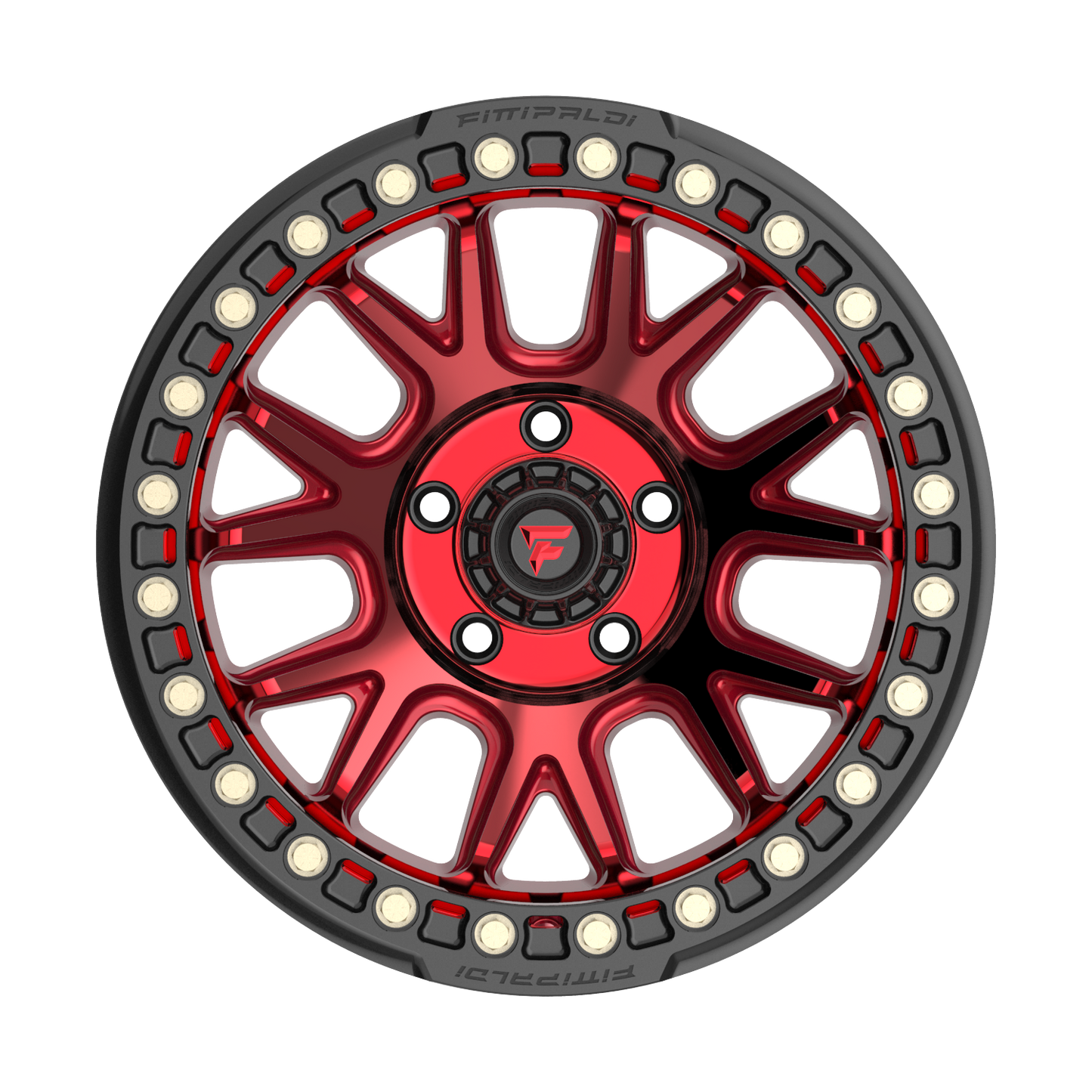 FITTIPALDI FB151R 17X9, PCD 5X5.00, ET -38, CB 71.5-METALLIC RED WITH RED TINT