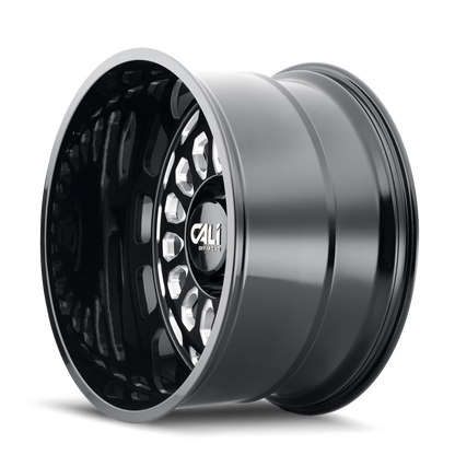 CALI OFF-ROAD PARADOX 9113 24X14 6x139.7 -76MM 106MM GLOSS BLACK/MILLED SPOKES