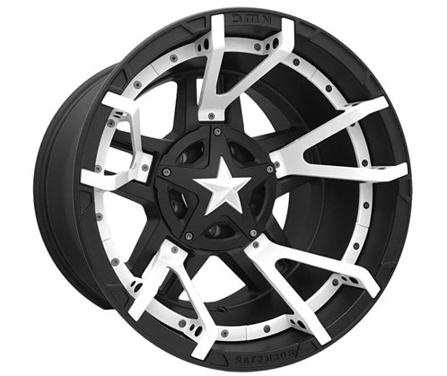 XD827 Rockstar 20x10 -24 8x165.1 (8x6.5) Matte Black With Tires Package