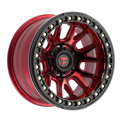 FITTIPALDI FB151R 17X9, PCD 6X5.50, ET -38, CB 106.2-METALLIC RED WITH RED TINT